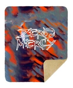 Alternative view of Hammer Zero Mercy Pearl Sherpa Lined Throw Blanket