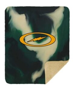 Alternative view of Storm Equinox Sherpa Lined Throw Blanket