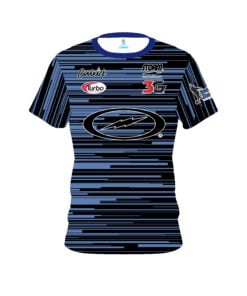 Storm Dom Barrett Blue Black Lines CoolWick Bowling Jersey