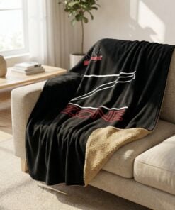 Brunswick Danger Zone Sherpa Lined Throw Blanket