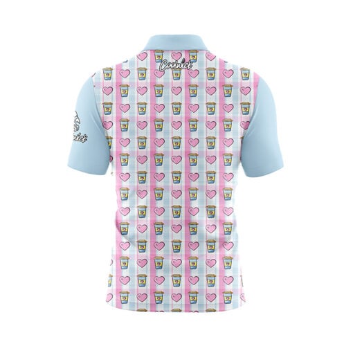 Coffee Cups Are Blue Fast Track CoolWick Bowling Jersey - Image 2