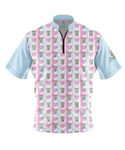 Coffee Cups Are Blue Fast Track CoolWick Bowling Jersey