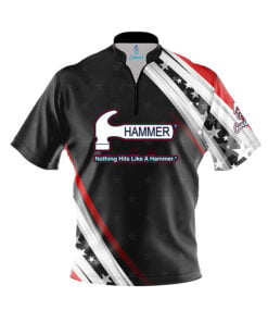 Hammer Starstrike Quick Ship CoolWick Sash Zip Bowling Jersey