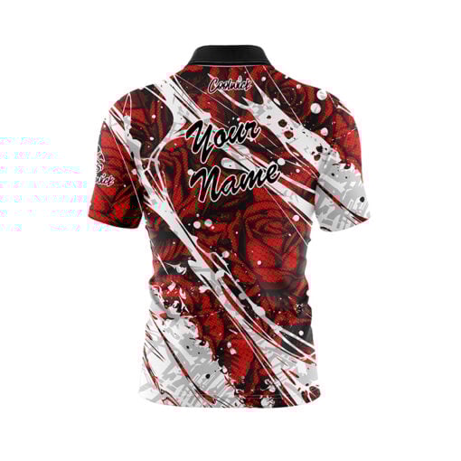 Roses Are Red Fast Track CoolWick Bowling Jersey - Image 3