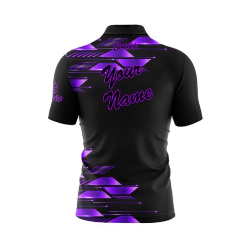 Purple Luxury Strikes Fast Track CoolWick Bowling Jersey - Image 3