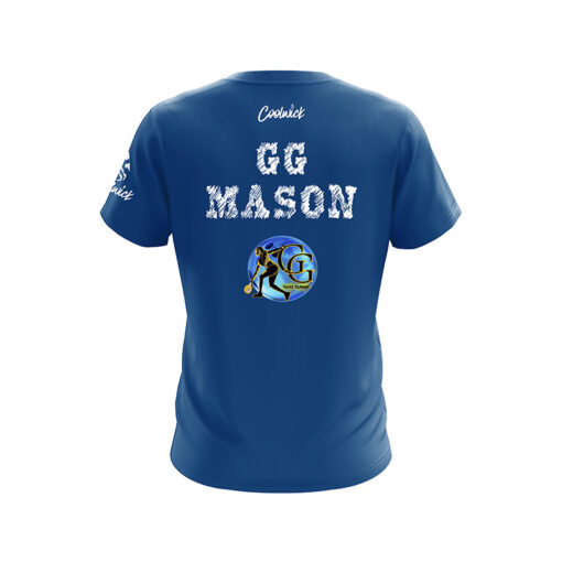 Gazmine "GG" Mason Classic Blue White CoolWick Bowling Jersey - Image 2