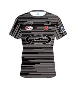 Storm Dom Barrett Grey Black Lines CoolWick Bowling Jersey
