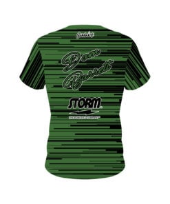 Alternative view of Storm Dom Barrett Green Black Lines CoolWick Bowling Jersey