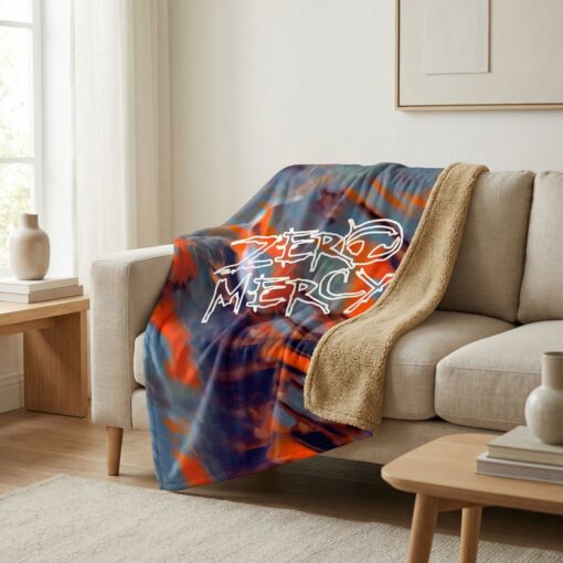 Hammer Zero Mercy Pearl Sherpa Lined Throw Blanket