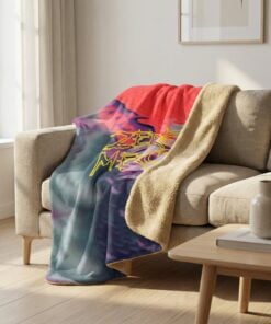 Hammer Zero Mercy Solid Sherpa Lined Throw Blanket