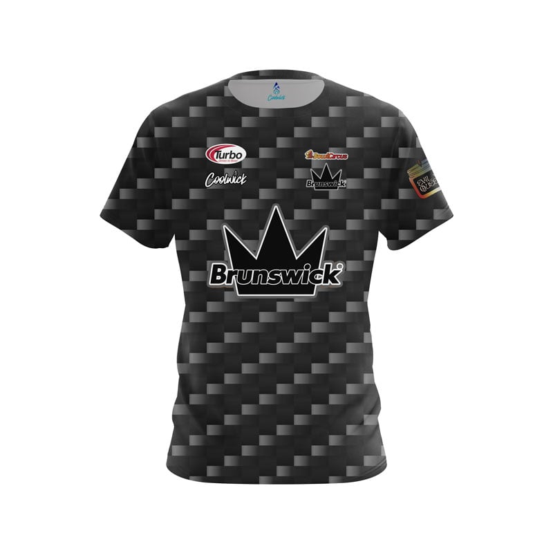 Brunswick Mika Koivuniemi Carbon Silver CoolWick Bowling Jersey