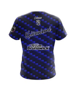 Alternative view of Brunswick Mika Koivuniemi Carbon Blue CoolWick Bowling Jersey
