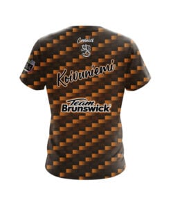 Alternative view of Brunswick Mika Koivuniemi Carbon Orange CoolWick Bowling Jersey