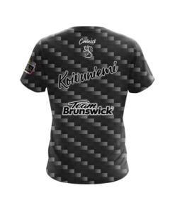 Alternative view of Brunswick Mika Koivuniemi Carbon Silver CoolWick Bowling Jersey