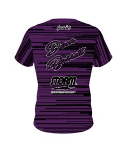 Alternative view of Storm Dom Barrett Plum Black Lines CoolWick Bowling Jersey