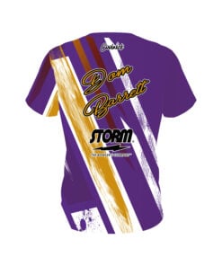 Alternative view of Storm Dom Barrett Purple Yellow Paint CoolWick Bowling Jersey