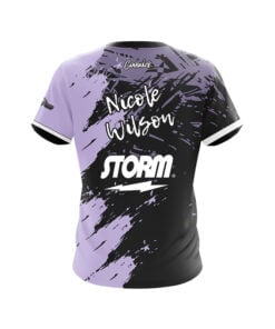 Alternative view of Storm Nicole Wilson Purple Black CoolWick Bowling Jersey