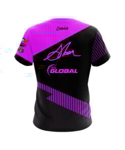 Alternative view of 900 Global Chris Sloan Black Pink Velocity CoolWick Bowling Jersey