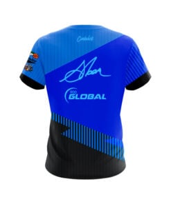 Alternative view of 900 Global Chris Sloan Electric Blue Velocity CoolWick Bowling Jersey