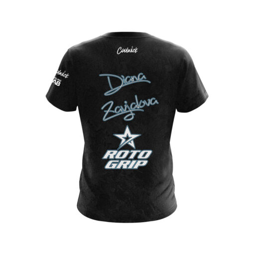 Roto Grip Diana Zavjalova Black Grunge CoolWick Bowling Jersey - Image 2