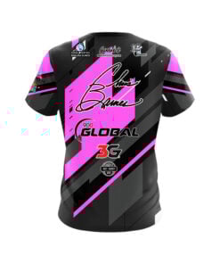 Alternative view of 900 Global Chris Barnes Black Pink Mid Lane CoolWick Bowling Jersey
