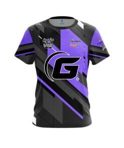 900 Global Chris Barnes Black Purple Mid Lane CoolWick Bowling Jersey