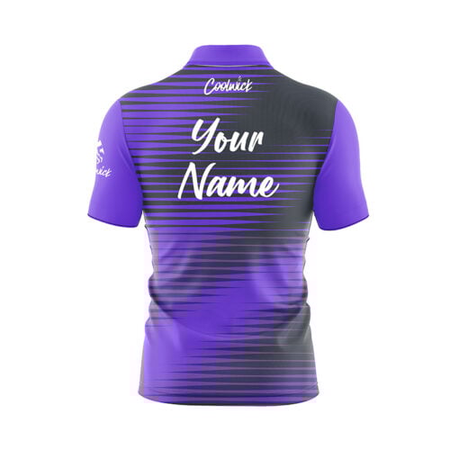 CoolWick Elite Arena Purple Sash Zip Jersey - Image 2