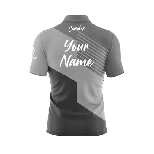 CoolWick Elite Force Grey Sash Zip Jersey - Image 2