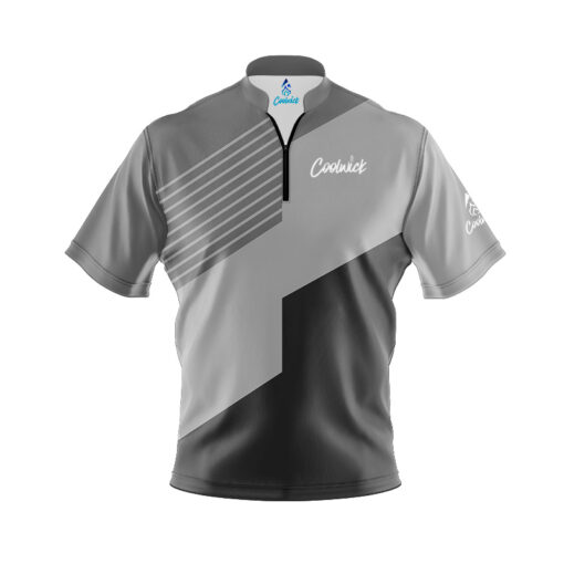 CoolWick Elite Force Grey Sash Zip Jersey