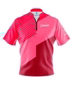 CoolWick Elite Force Pink Red Sash Zip Jersey