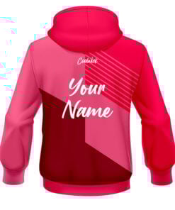 Alternative view of CoolWick Elite Force Pink Red Hoodie