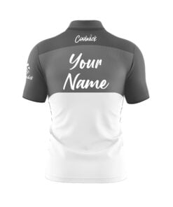 Alternative view of CoolWick Elite Union Black Grey Sash Zip Jersey