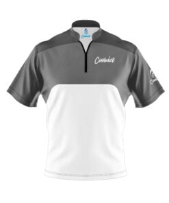 CoolWick Elite Union Black Grey Sash Zip Jersey