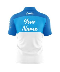 Alternative view of CoolWick Elite Union Blue Sash Zip Jersey