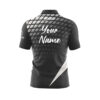 CoolWick Elite Verified Black White Sash Zip Jersey - Image 2
