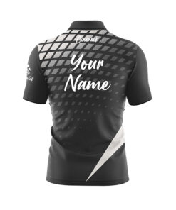 Alternative view of CoolWick Elite Verified Black White Sash Zip Jersey