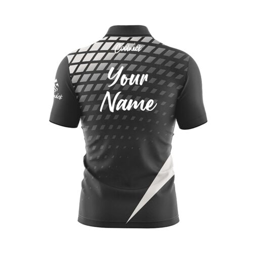 CoolWick Elite Verified Black White Sash Zip Jersey - Image 2