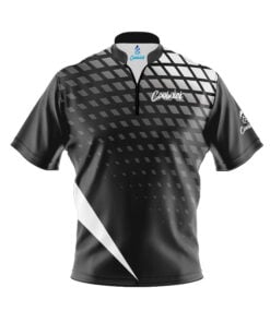 CoolWick Elite Verified Black White Sash Zip Jersey