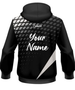 Alternative view of CoolWick Elite Verified Black White Hoodie