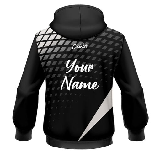 CoolWick Elite Verified Black White Hoodie - Image 2