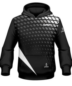 CoolWick Elite Verified Black White Hoodie