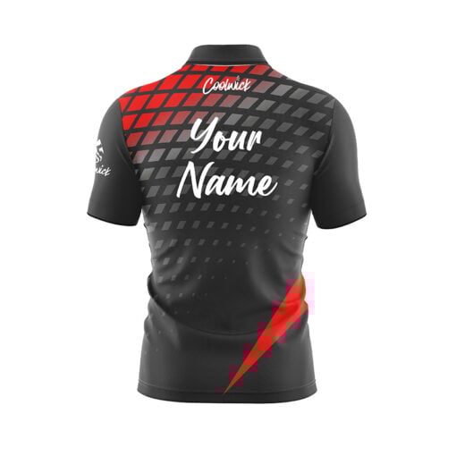 CoolWick Elite Verified Red Sash Zip Jersey - Image 2