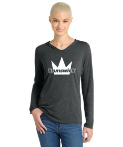 Brunswick Women's Tri Blend Bowling Tee Hoodie
