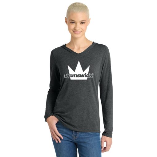 Brunswick Women's Tri Blend Bowling Tee Hoodie