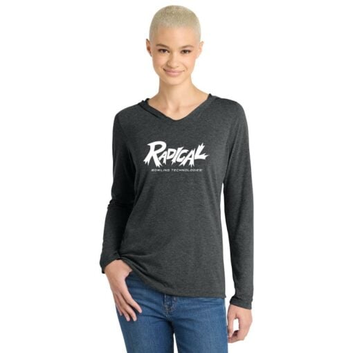 Radical Women's Tri Blend Bowling Tee Hoodie - Image 5