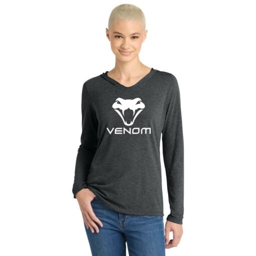 Motiv Venom Women's Tri Blend Bowling Tee Hoodie - Image 5