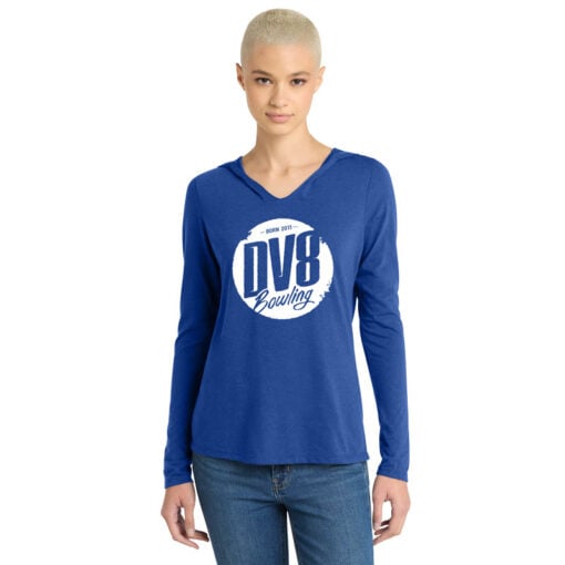 DV8 Women's Tri Blend Bowling Tee Hoodie - Image 4