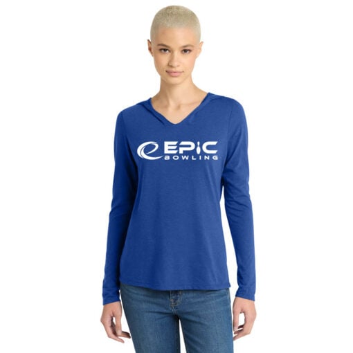 Epic Women's Tri Blend Bowling Tee Hoodie - Image 5