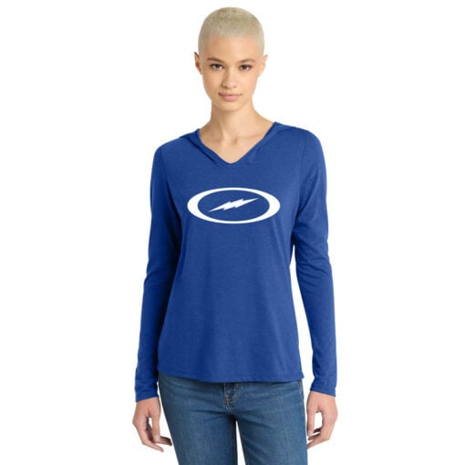 Storm Women's Tri Blend Bowling Tee Hoodie - Image 4