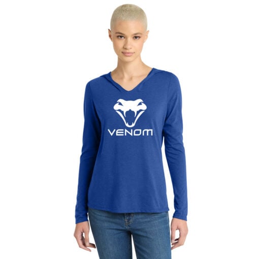 Motiv Venom Women's Tri Blend Bowling Tee Hoodie - Image 4